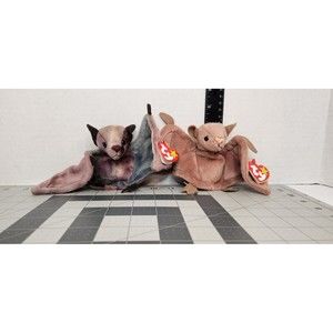 Beanie Babys Batty 1996 and 1998 Both With TY Tag